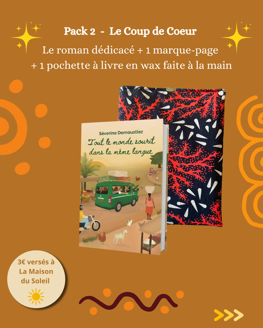 PRÉCOMMANDE de "Tout le monde sourit dans la même langue" + pochette en wax artisanale